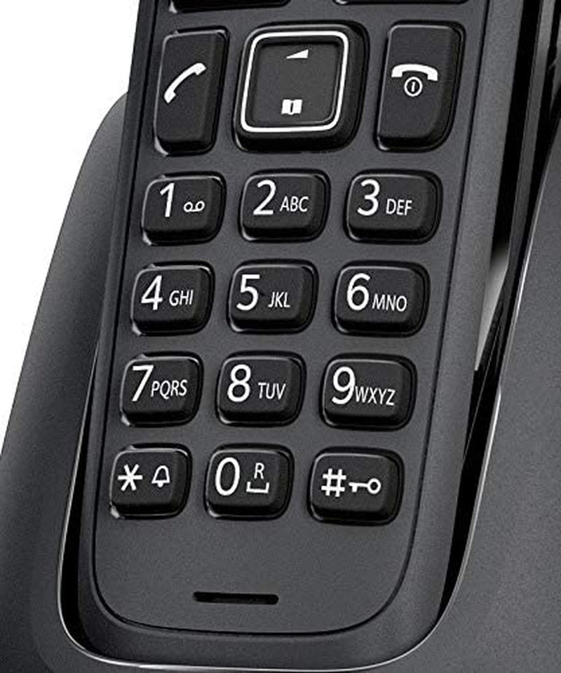 A116 Telefono Cordless Semplice Con La Qualità Made in Germany – Funzione Eco – Nero [Italia]