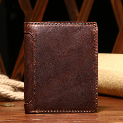 Men'S Business Vintage Leather Wallet