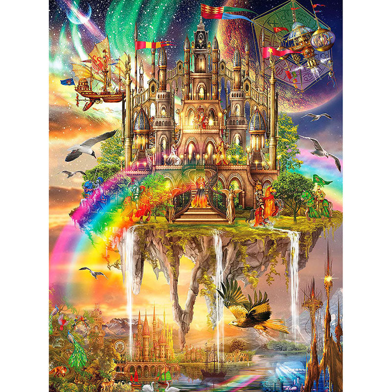 Rainbow Castle Mosaic 5D Diamond Painting Diy Cross Stitch Wall Stitch