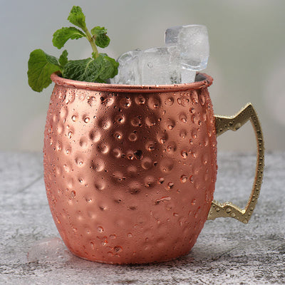 Moscow Mule Cup Copper-Plated Hammer Point