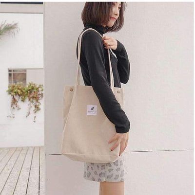 Women'S Shopping Bag Large Ladies Canvas Shoulder Bags Tote Shopper Eco Reusable Bag Cotton Cloth Handbag for Women