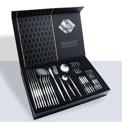 24 Piece Set of 304 Stainless Steel Knife Gift Box