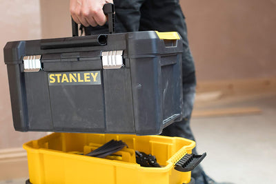 ‎STST1-80151 Carrello Porta Utensili Con Tre Livelli Di Stoccaggio, Capacità Di Carico 20 Kg, Nero Giallo