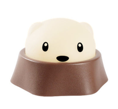 USB Chargeable LED Hamster Night Light Cute Patting Lamp Kid'S Toy Christmas Birthday Gift