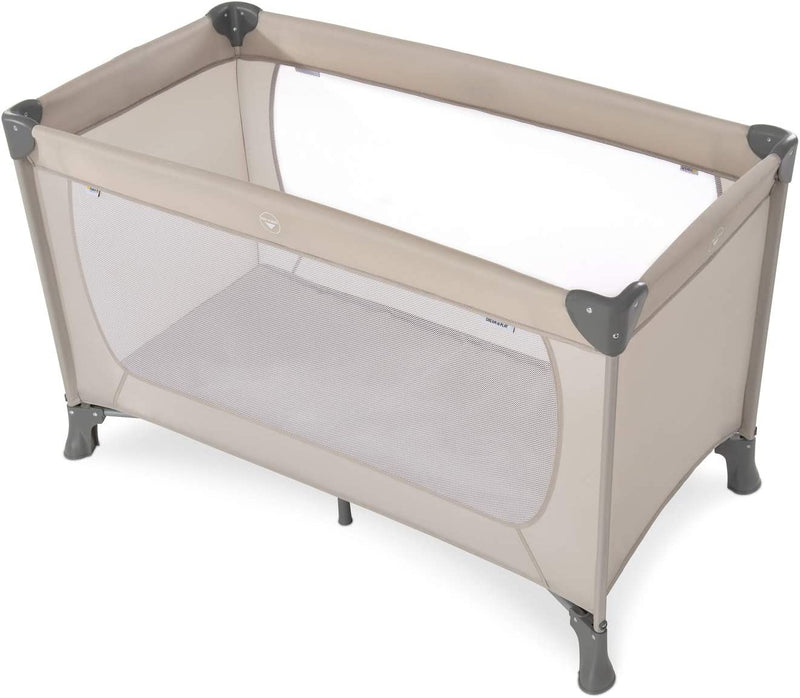 Lettino Da Viaggio Dream N Play - Culla Neonato Fino a 15Kg - Letto Pieghevole 60X120Cm - Box Bambini Leggero Con Borsa Inclusa - Beige