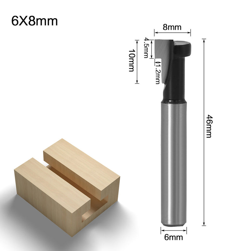 Woodworking cutter 1/4 handle keyhole cutter