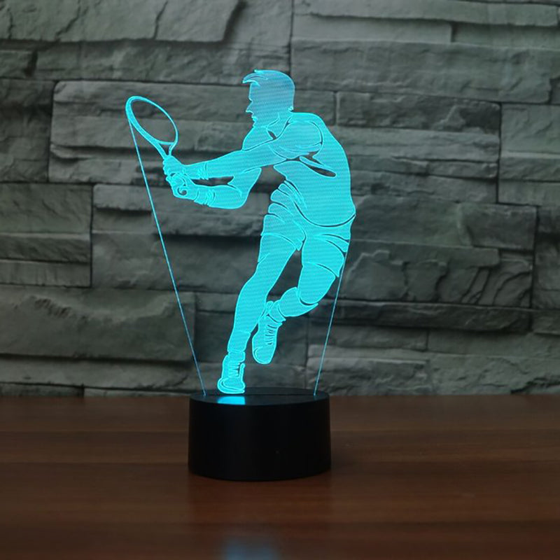 LED tennis colorful touch light