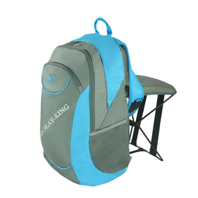 Outdoor Backpack Hiking Camping Trekking Travel Shoulder Bag Multi-Functional Large Capacity Camping Bag Folding Chairs