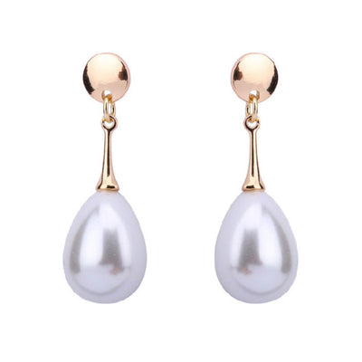 Waterdrop Pearl Simple Personality Earrings