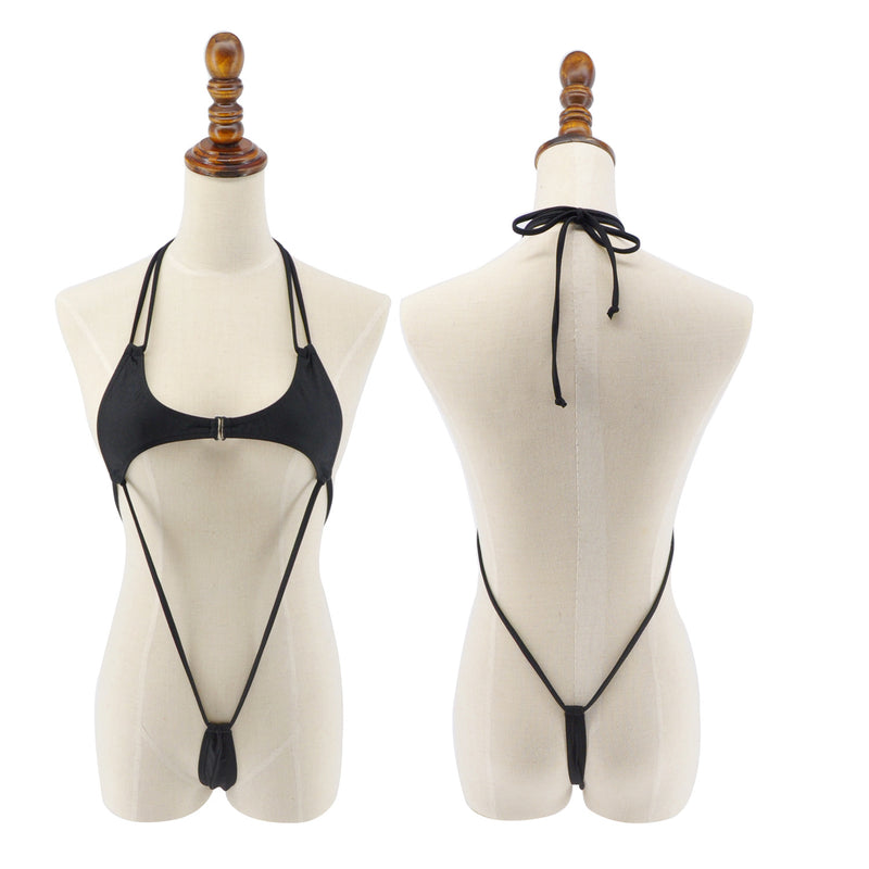 Underwear Mini Swimsuit Swimsuit Ladies Sexy See-Through One-Piece Three-Point Bikini Set