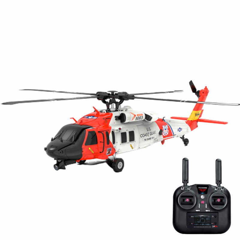 F09-S 2.4G 6CH 6-Axis Gyro GPS Optical Flow Positioning 5.8G FPV Camera Dual Brushless Motor 1:47 Scale Flybarless RC Helicopter RTF