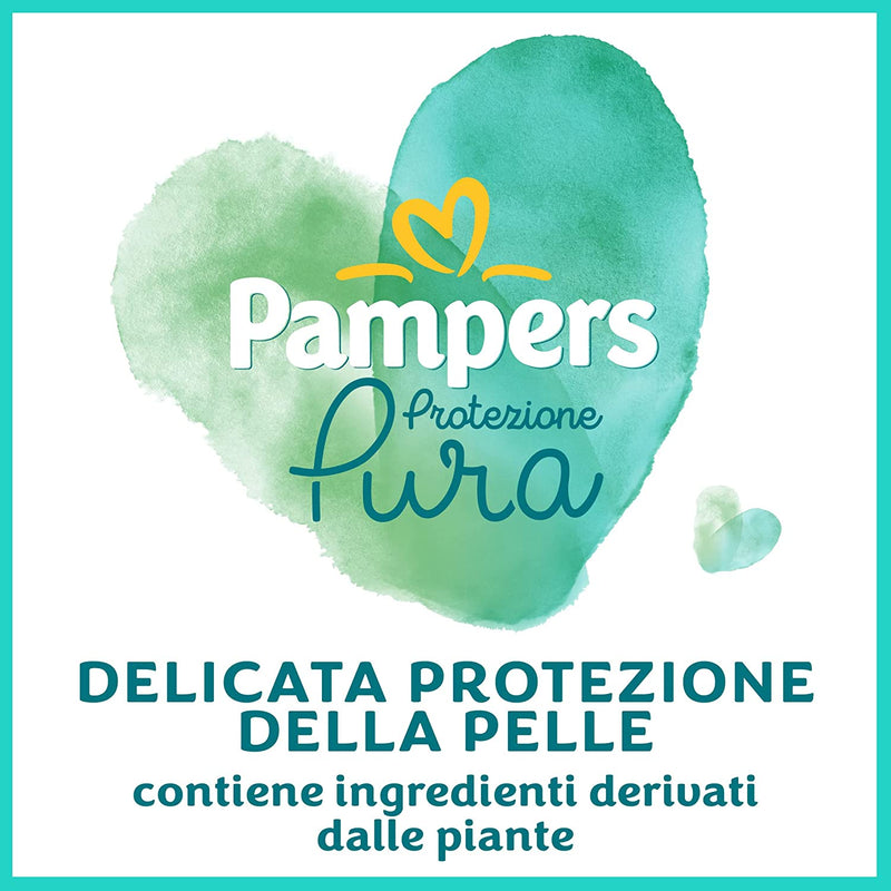 Protezione Pura (Naturello), Pannolini Contenenti Cotone E Materiali Naturali Derivanti Dalle Piante, 0% Profumo, Bambini Unisex, Taglia 3 (4-9 Kg), Pacco Da 88