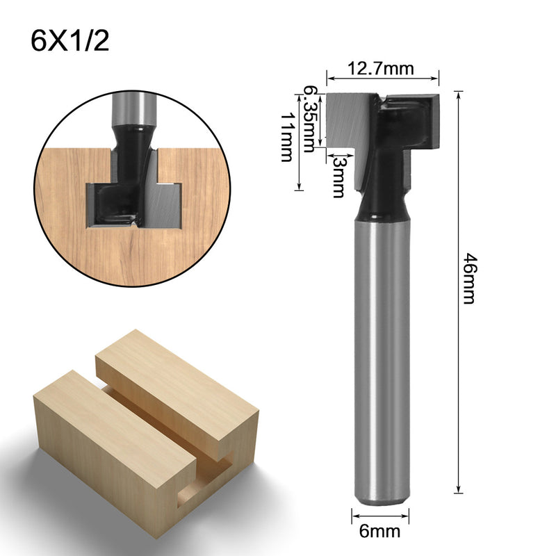 Woodworking cutter 1/4 handle keyhole cutter