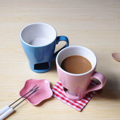 Creative Ceramic Chocolate Cheese Ice Cream Hot Pot Mug