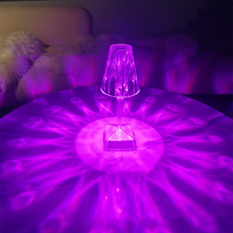 Portable Diamond Table Lamp Colorful Touch