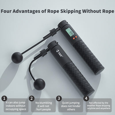 TMT Electronic Wireless Skipping Weight-Bearing Skipping Rope Non-Slip Handle