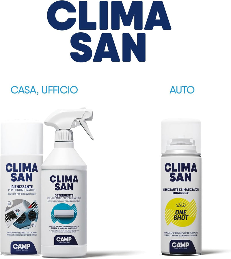 ‎ CLIMASAN DETERGENTE, Detergente per Climatizzatori Specifico per Filtri, Componenti E Unità Esterna, 750 Ml