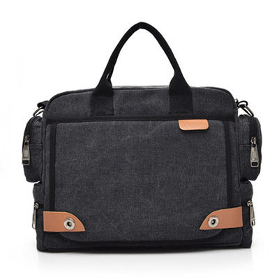 Multi-Compartment Canvas Fashion Men'S Shoulder Bag