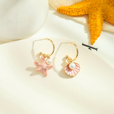 Shell Pearl Earrings