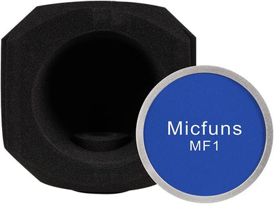 Filtro Pop per Microfono Professionale per Parabrezza E Parabrezza, Filtro Acustico per Microfoni Da 4,5 "-6 Cm, Schiuma Fonoassorbente Che Riduce Il Rumore E I Riflessi