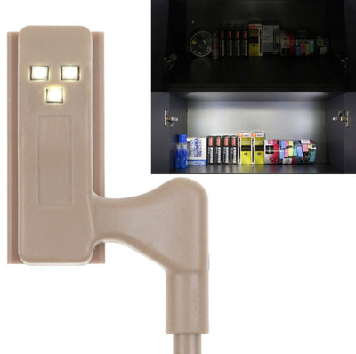 New Hot 10Pcs Unit Cabinet Cupboard Closet Hinge LED Light Lamp Emergency Helpful LED Sensor Light