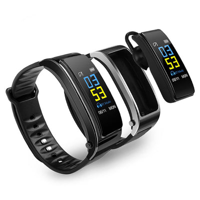 Smart Bracelet Bluetooth Headset Two in One Separate Heart Rate and Blood Pressure