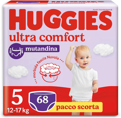 Ultra Comfort Pannolini Mutandina, Taglia 5 (12-17 Kg), Confezione Da 68 Pannolini Mutandina