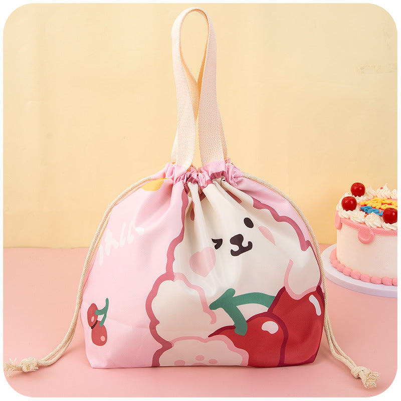 Cute Cartoon Waterproof Insulated Lunch Box Storage Bag