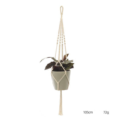 Custom Hand-Knitted Hanging Flowerpot Net Bag