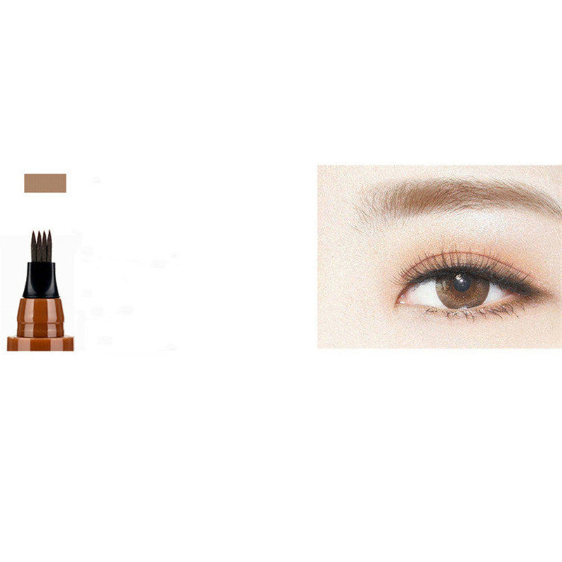 Four-Prong Bifurcated Liquid Eyebrow Pencil