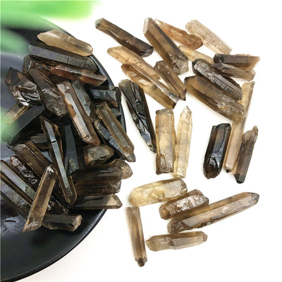 Citrine Single-Pointed Crystal Hexagonal Prism Ornaments