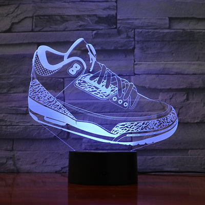 Sneakers series 3D small table lamp creative colorful touch LED light