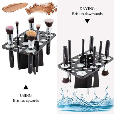 14 Hole Make up Brush Set Dry Rack Drying Brushes Shelf Multifunction Stand Display Cosmetic Clean Tool Wash Makeup Brush Holder