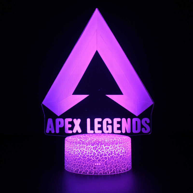 APEX series led remote control colorful touch 3D night light