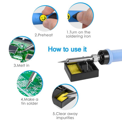 80W digital LCD Welding Gun With ON OFF Switch