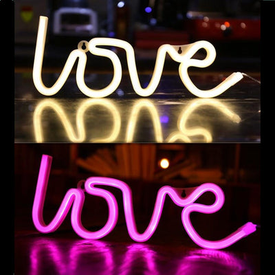 Led Siamese Love Neon Light Modeling Lamp Letter Gift