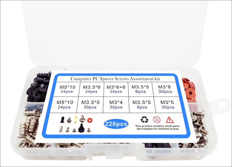 Computer Case Mounting Screw Set 228pcs