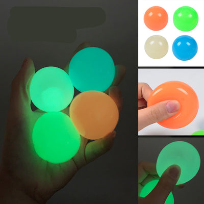 The Same Luminous Ceiling Ball Vibrato Fluorescent Sticky Target Ball Children's Sticky Wall Ball