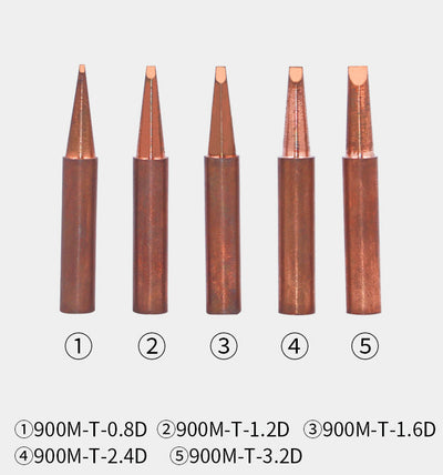 Internally Heated Pure Copper Soldering Iron Tip