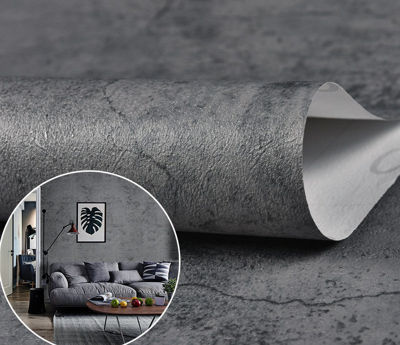 Wallpaper Self-Adhesive Decoration Bedroom Room Clothing Store Gray Wallpaper Nordic Wall Stickers Cement Wall Stickers