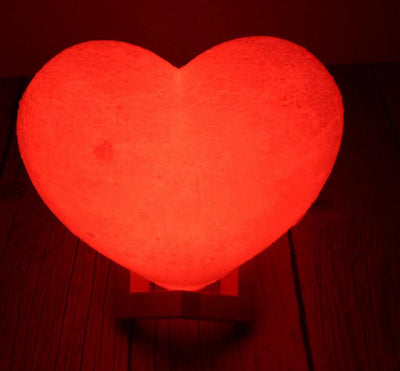 Love Night Light Valentine'S Day Heart-Shaped Moon Light