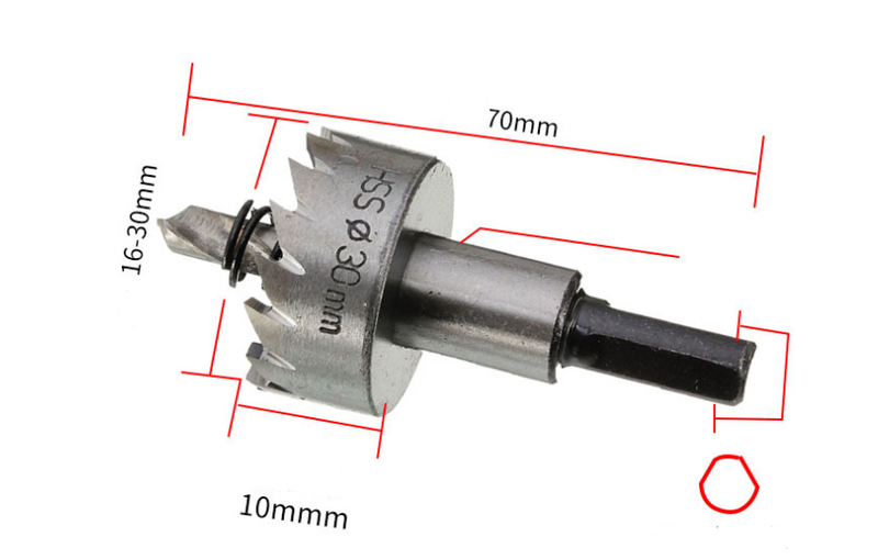 Aluminum plate iron plate drilling drill