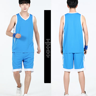 Basketball Sports Suit Men'S Summer 2021 Casual Wear Sleeveless Thin Vest Running Suit Shorts Sportswear