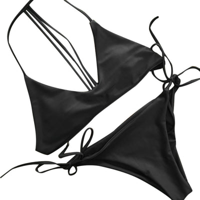 New Solid Color Ladies Bikini Split Swimsuit