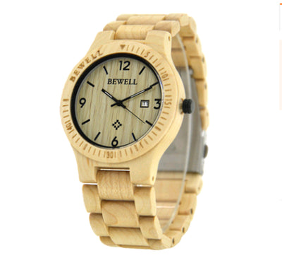 Men'S Simple Ultra-Thin Wood Watch Creative Gift Quartz Watch