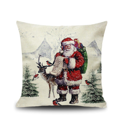 Christmas Linen Pillowcase