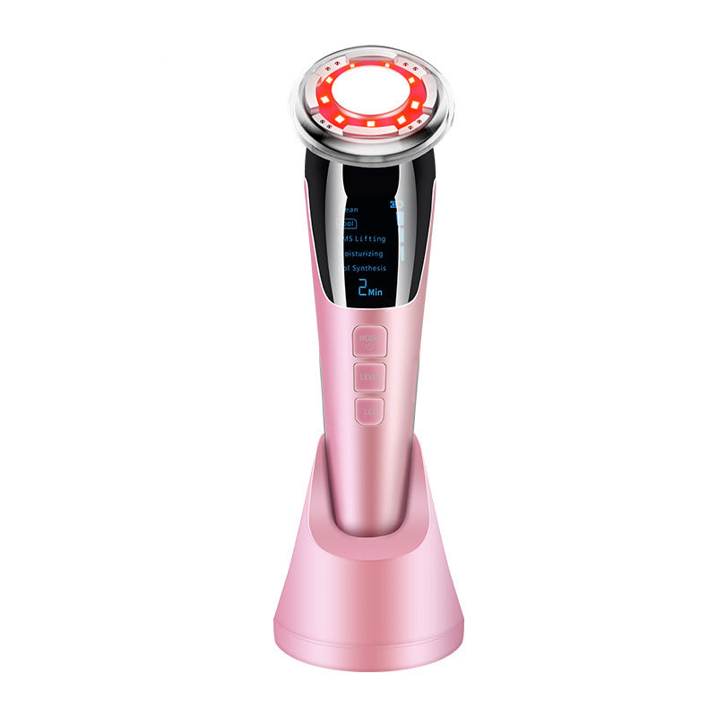 Ultrasonic LED Photon Vibration Light Therapy Massage Apparatus Micro-Current Beauty Apparatus