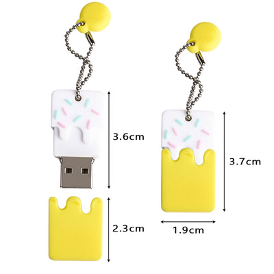 Small Cake Point Mini Girl Cute Anti-Loss Pendant Mobile U Disk