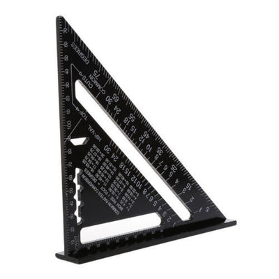 P 7 inch 12 inch aluminum profile black oxidation triangle 90 degree 45 degree triangle ruler square