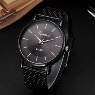 Mesh Belt Quartz Couple Watch